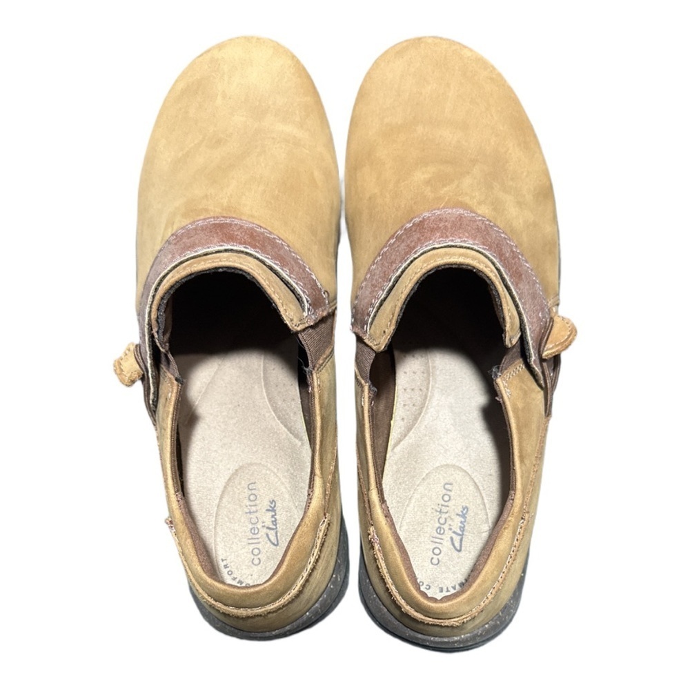 Clarks Collection Roseville Dot Loafers Slip On Size 7.5 Leather Casual Flats